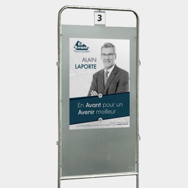 Affiche &eacute;lectorale (Campagne officielle)