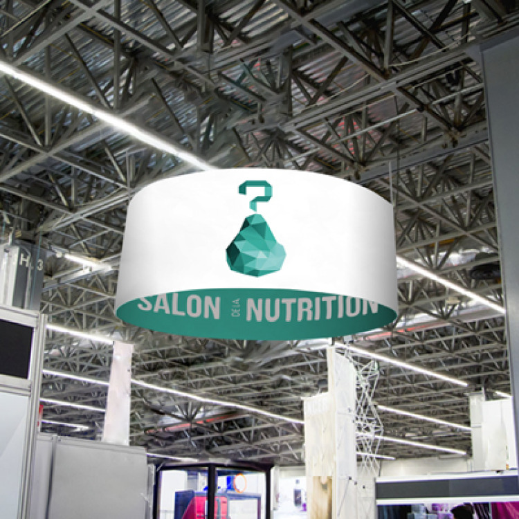Enseigne tissu (salon)